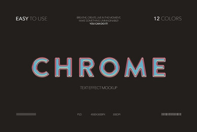 Chrome Text Effect