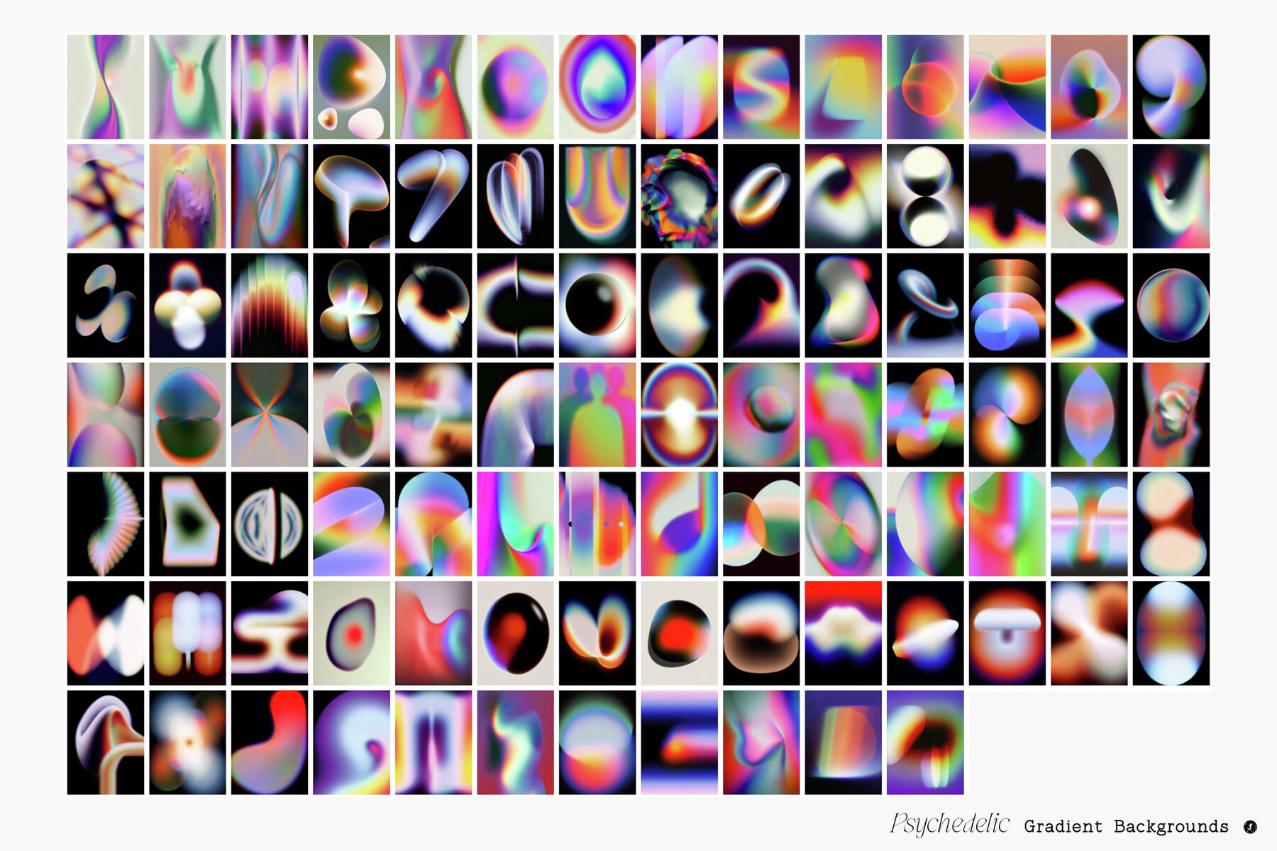 190 Psychedelic Gradient Backgrounds 12