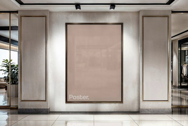 Shopping Mall Poster Mockup