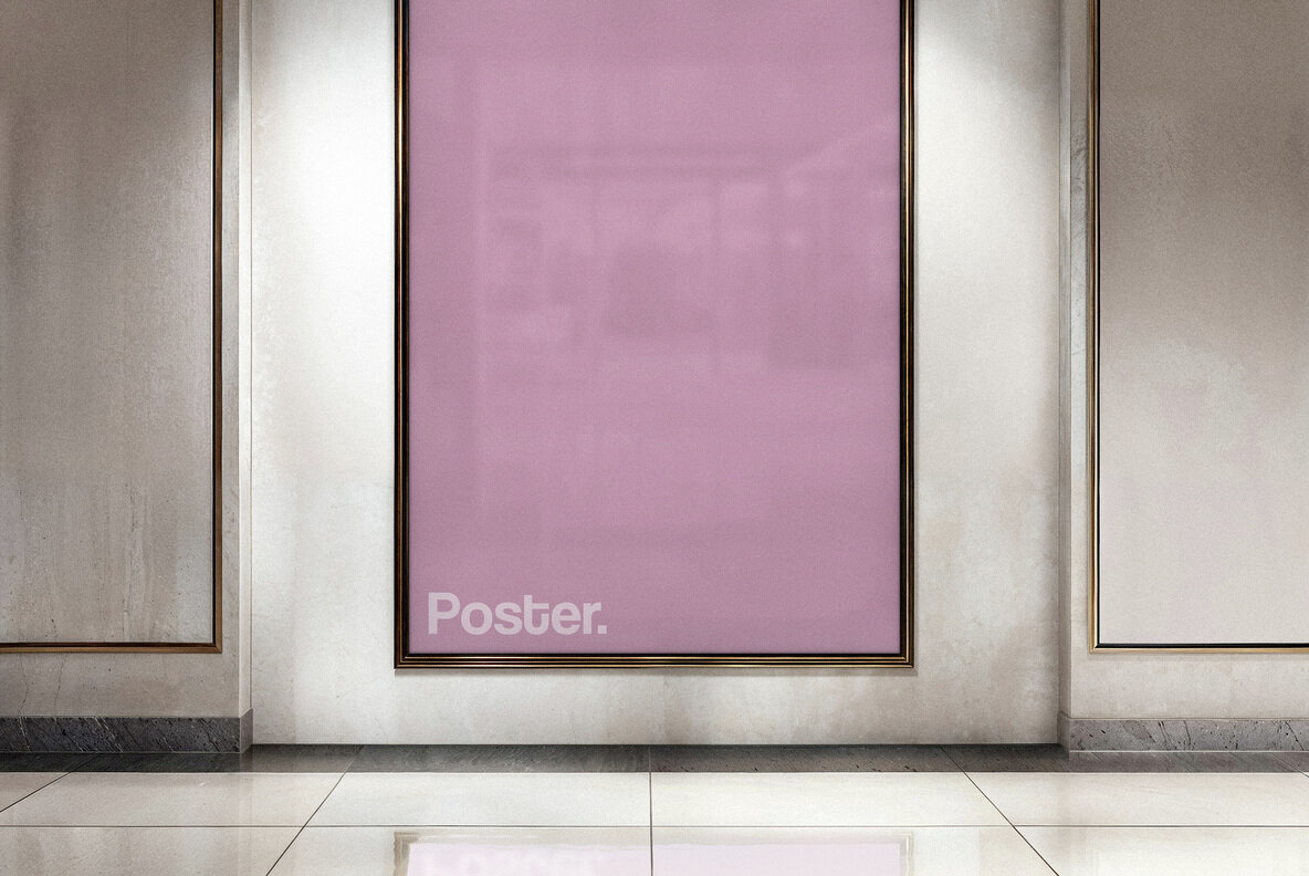 Shopping Mall Poster Mockup 3