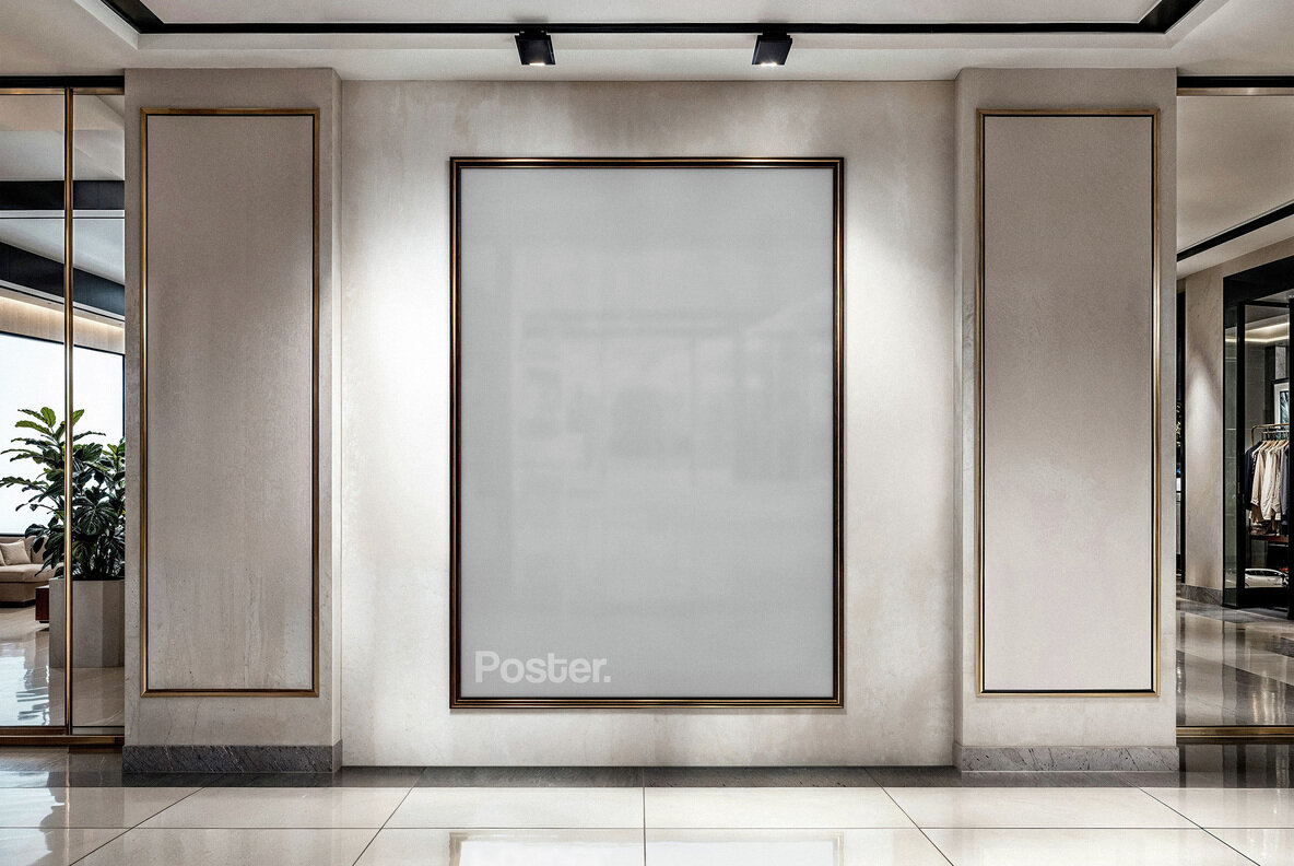 Shopping Mall Poster Mockup 4