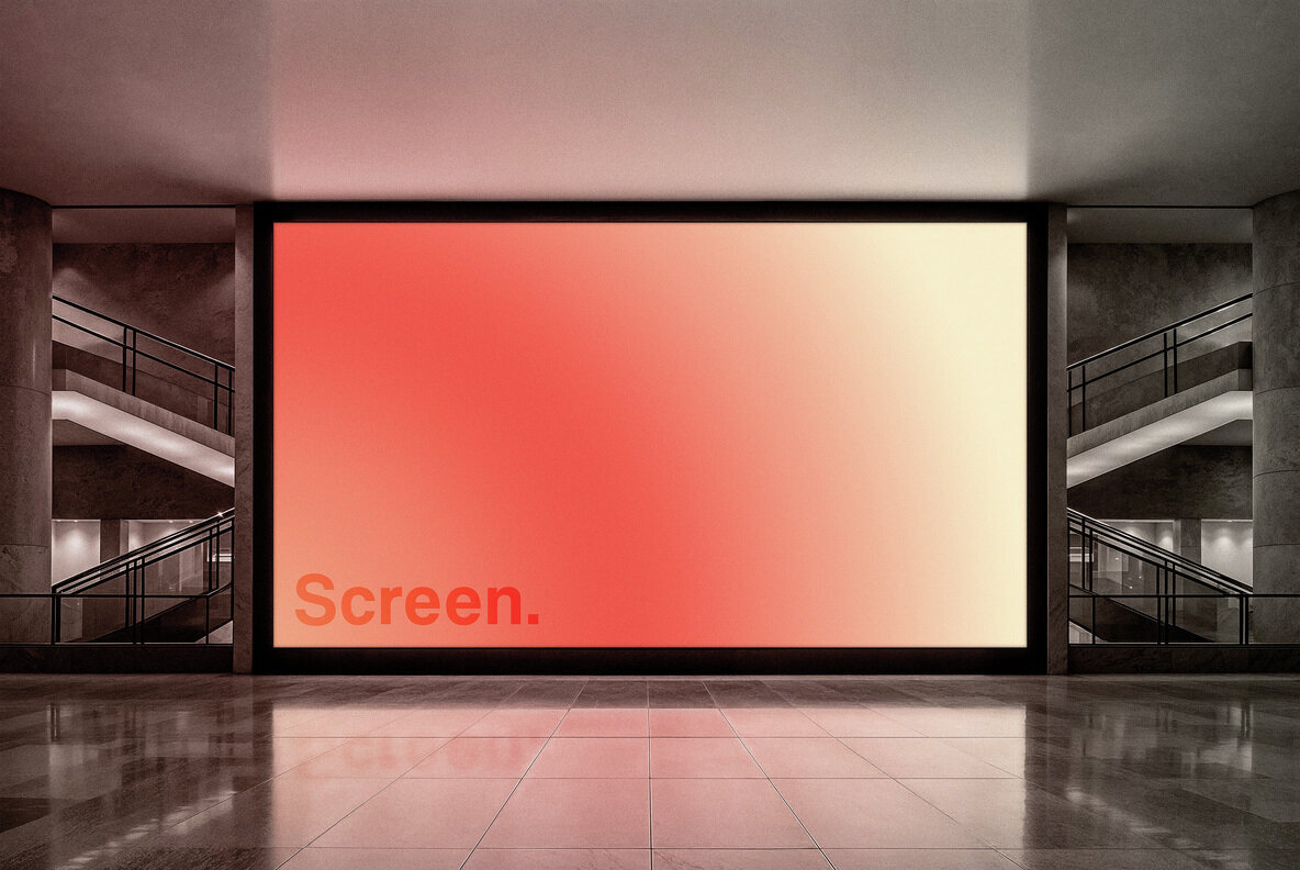 Shopping Mall Screen Mockup 1