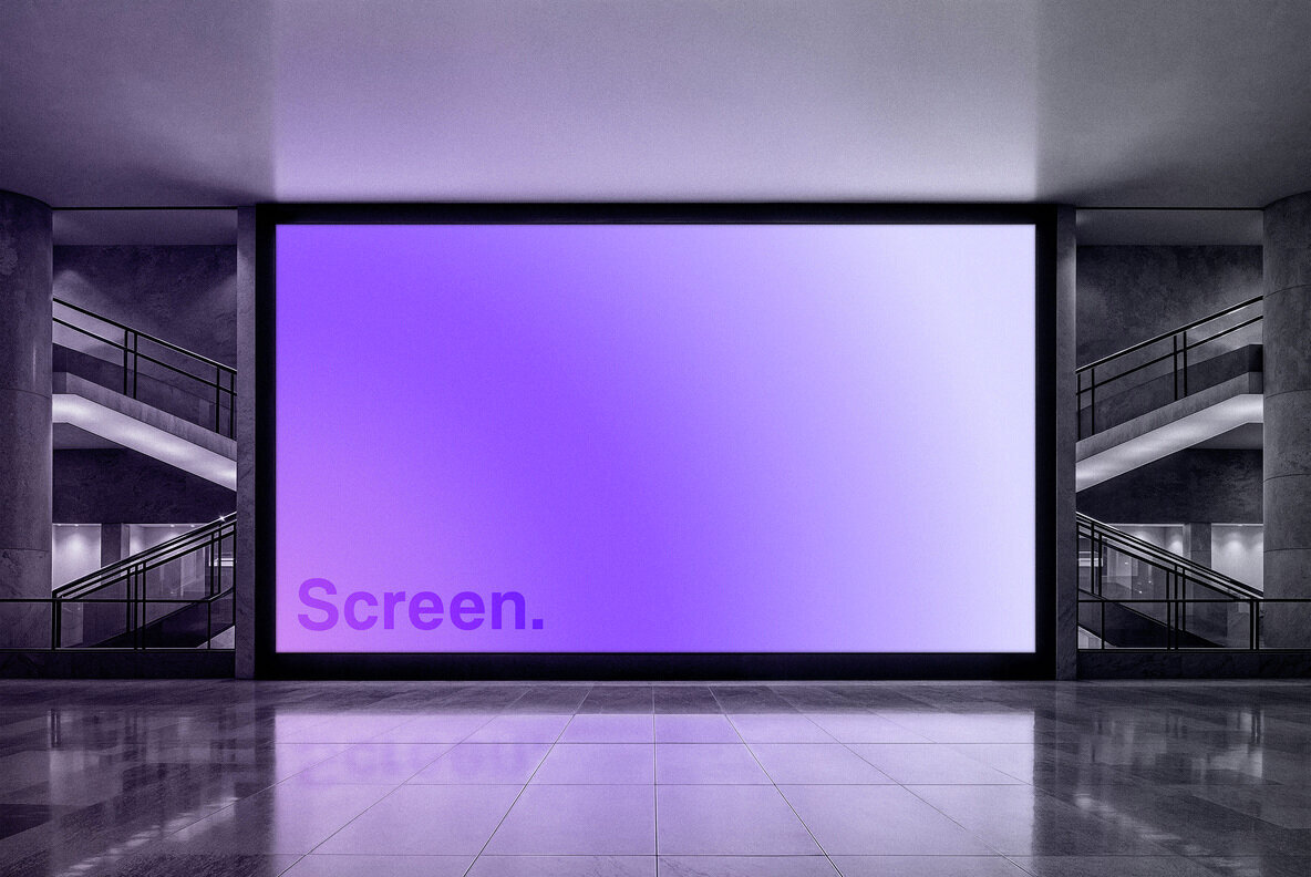 Shopping Mall Screen Mockup 2
