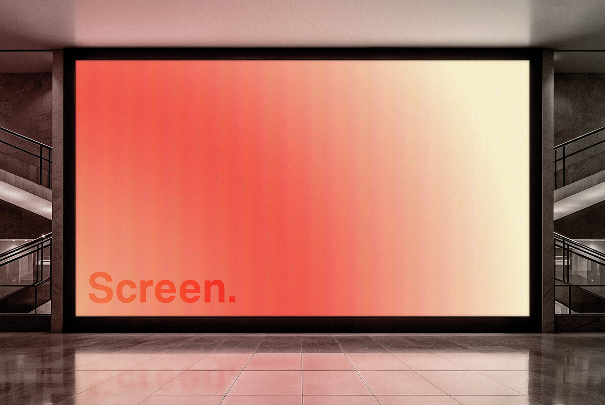 Shopping Mall Screen Mockup 3