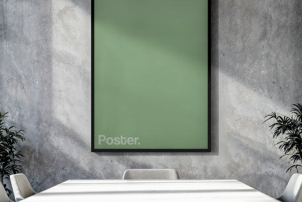 Office Meeting Room Poster Mockup 3