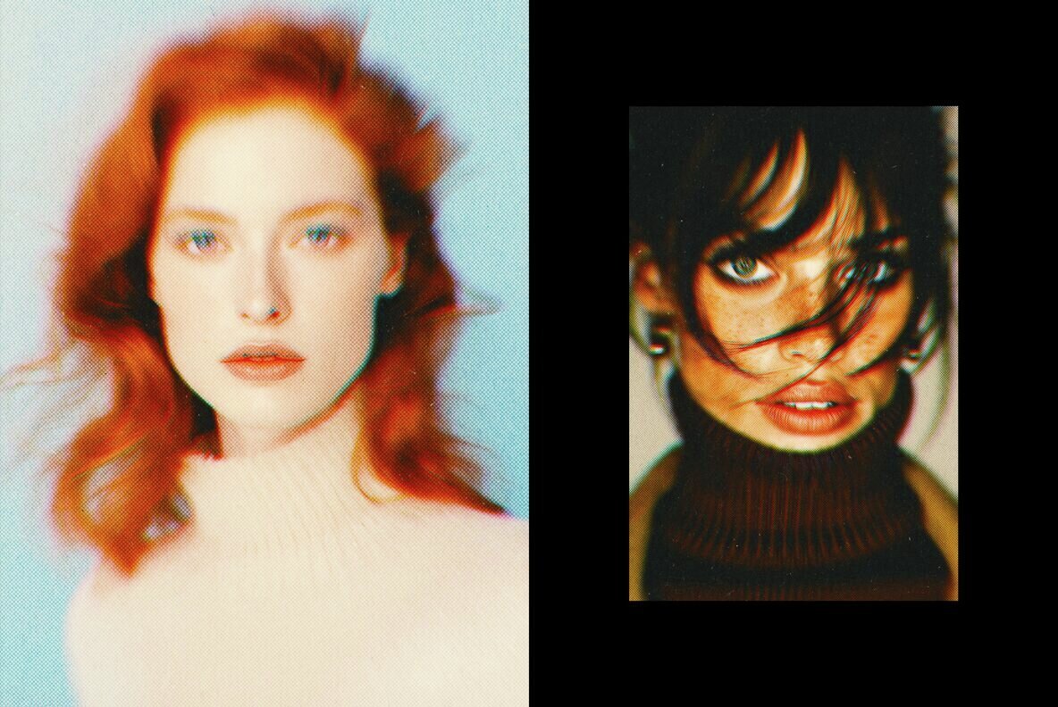 Halftone Distortion Photo Effect 2