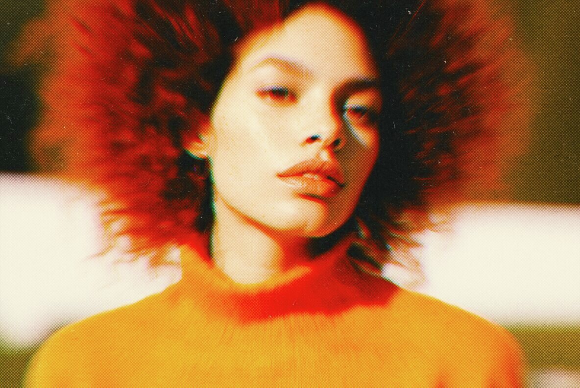 Halftone Distortion Photo Effect 3