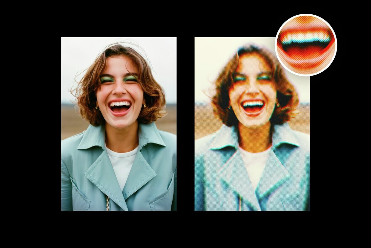 Halftone Distortion Photo Effect 4