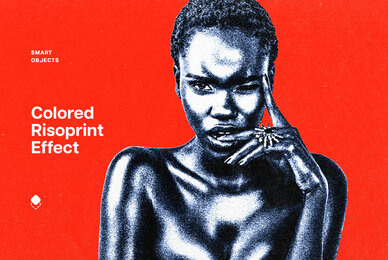 Color Risoprint Photo Effect