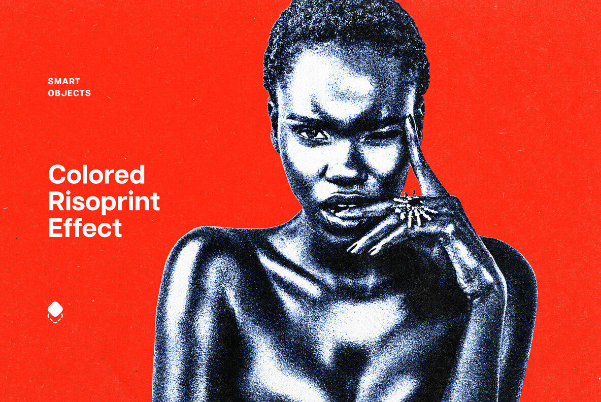 Color Risoprint Photo Effect 1