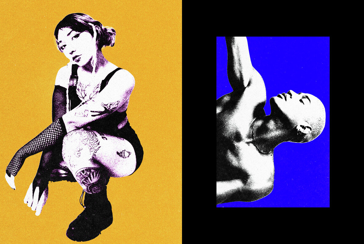 Color Risoprint Photo Effect 5