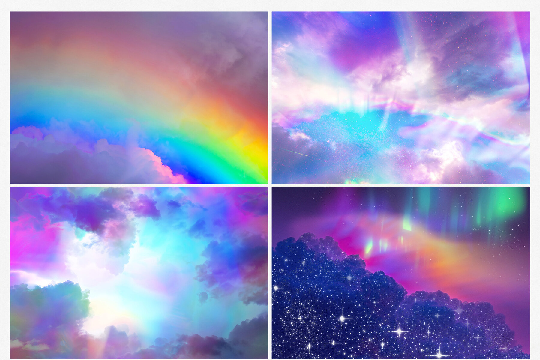 Iridescent Sky Backgrounds 3