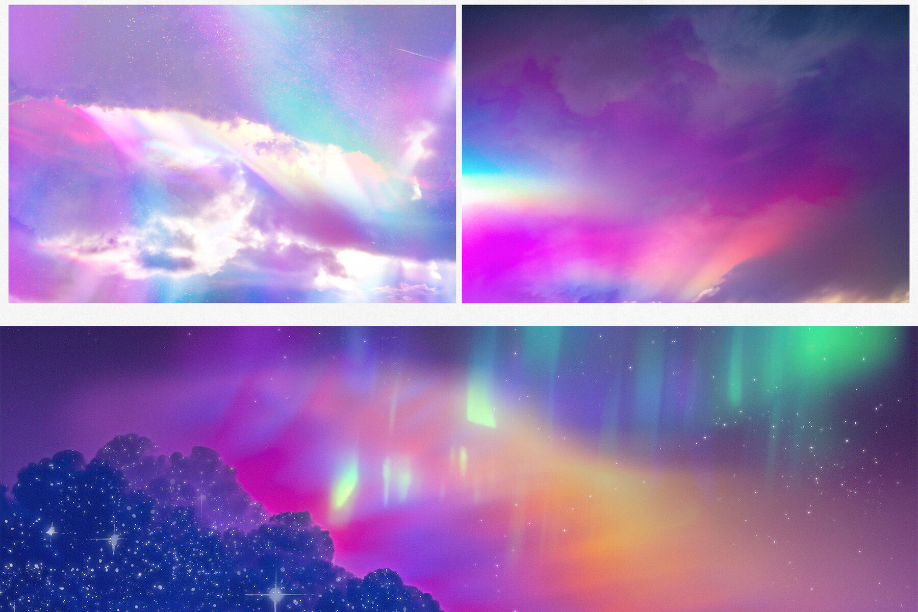 Iridescent Sky Backgrounds 7