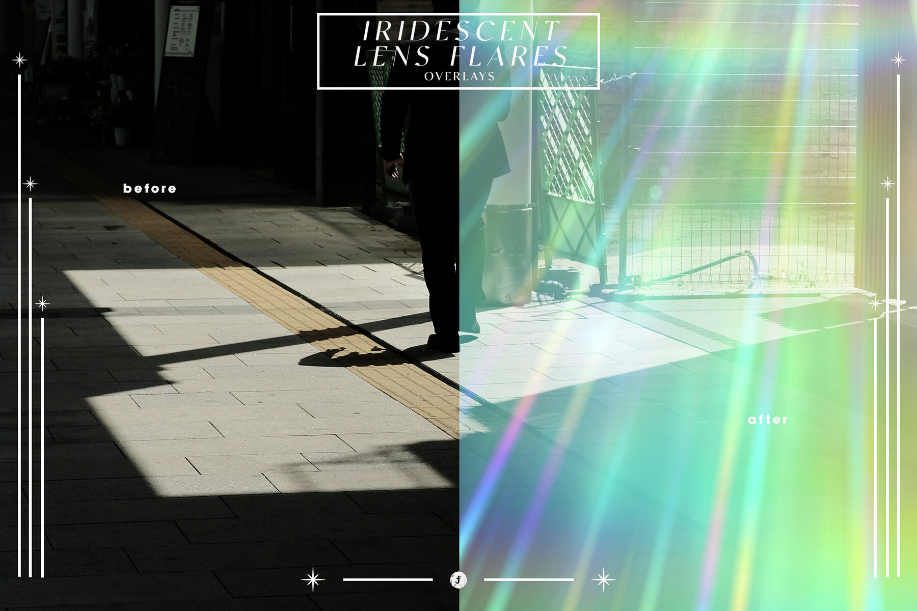 Iridescent Lens Flares Overlays 4
