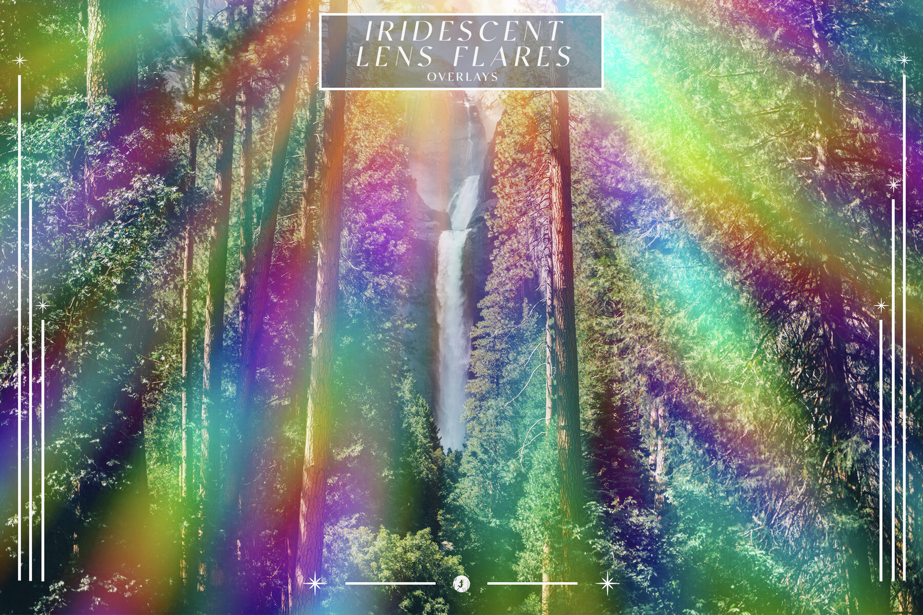 Iridescent Lens Flares Overlays 5