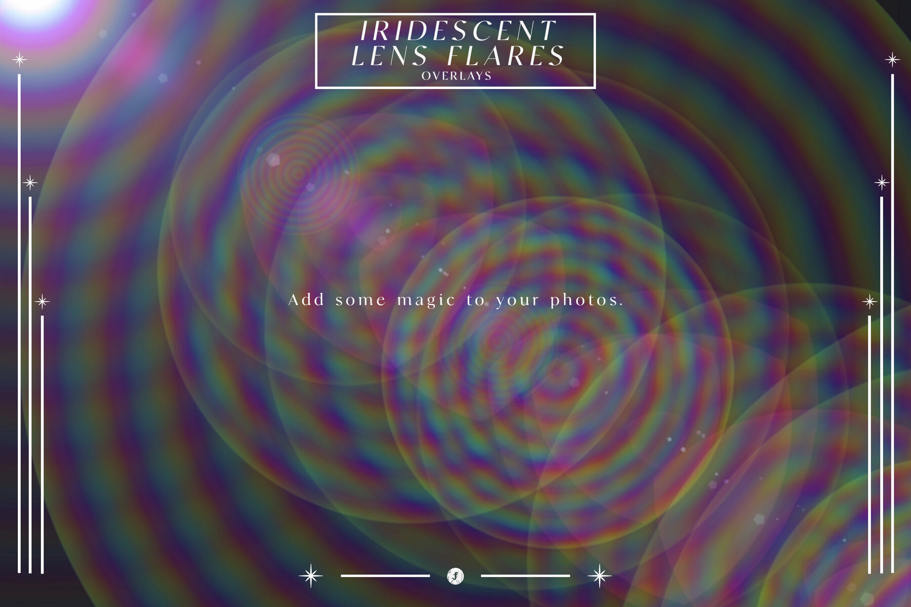 Iridescent Lens Flares Overlays 7