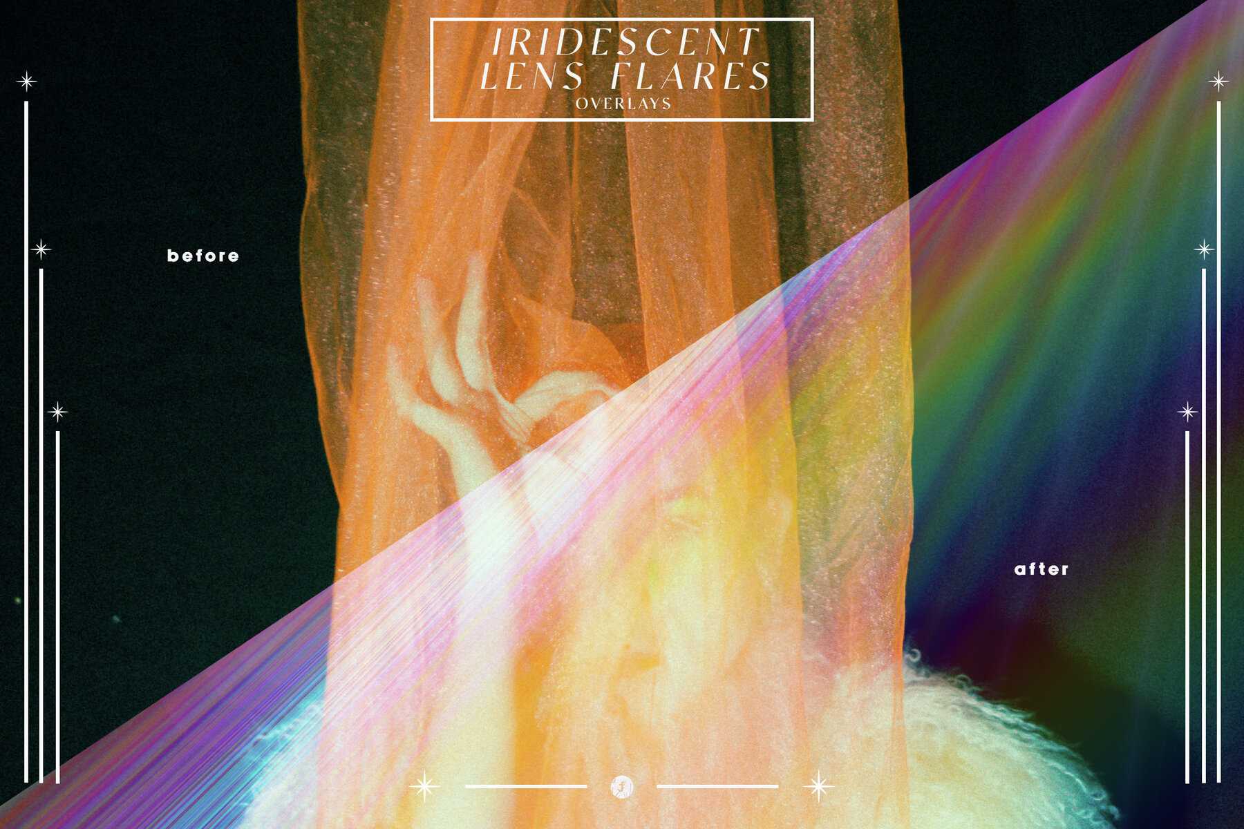 Iridescent Lens Flares Overlays 12