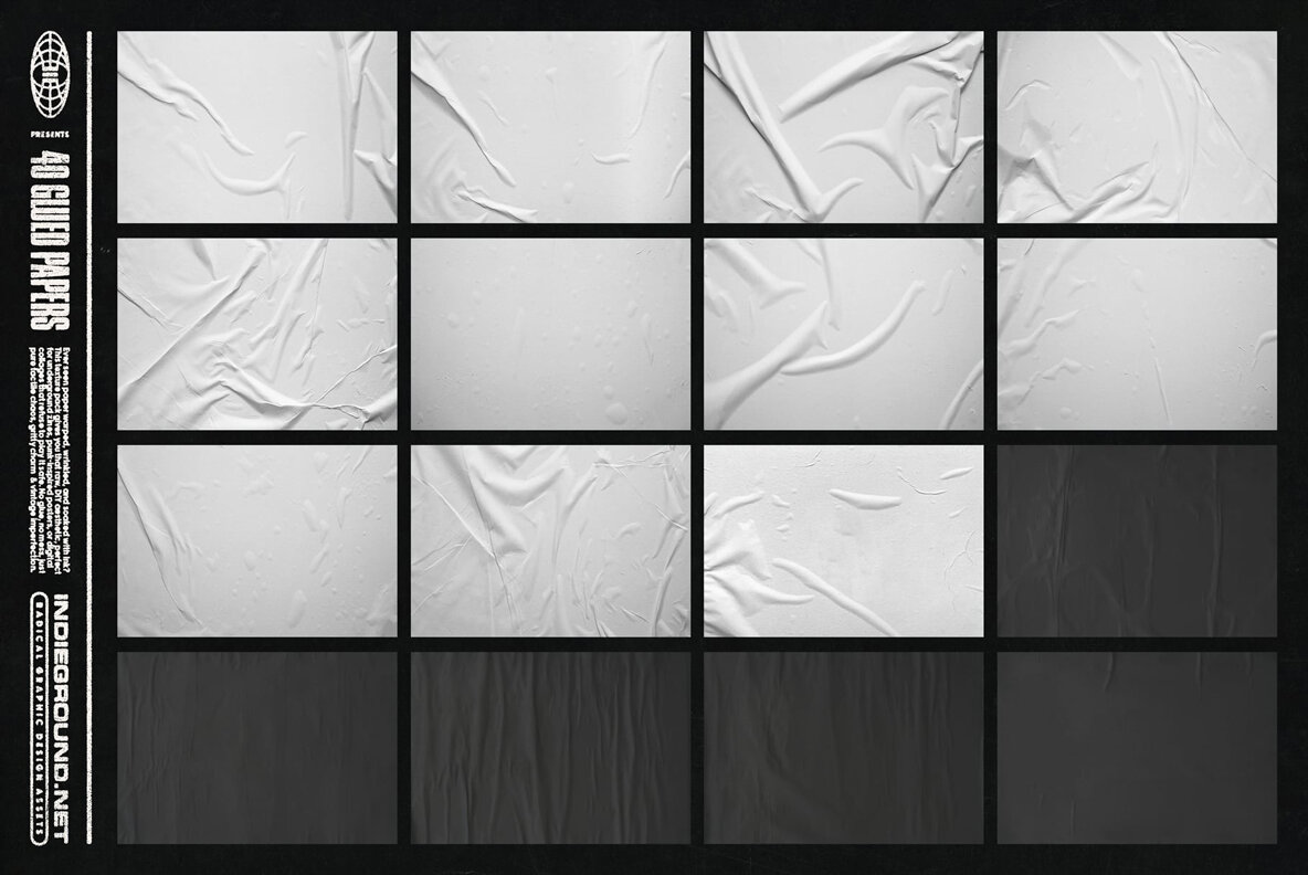 Glued Paper Textures 4