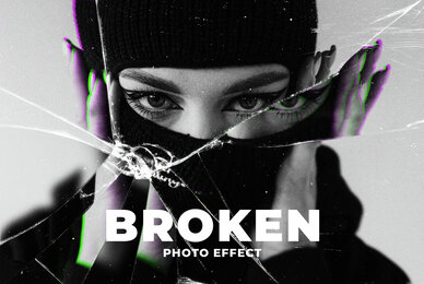 Broken Glass Photo Effect