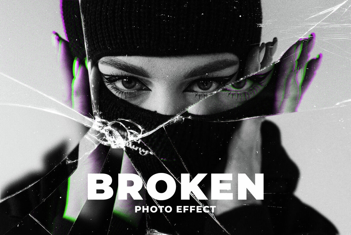 Broken Glass Photo Effect 1