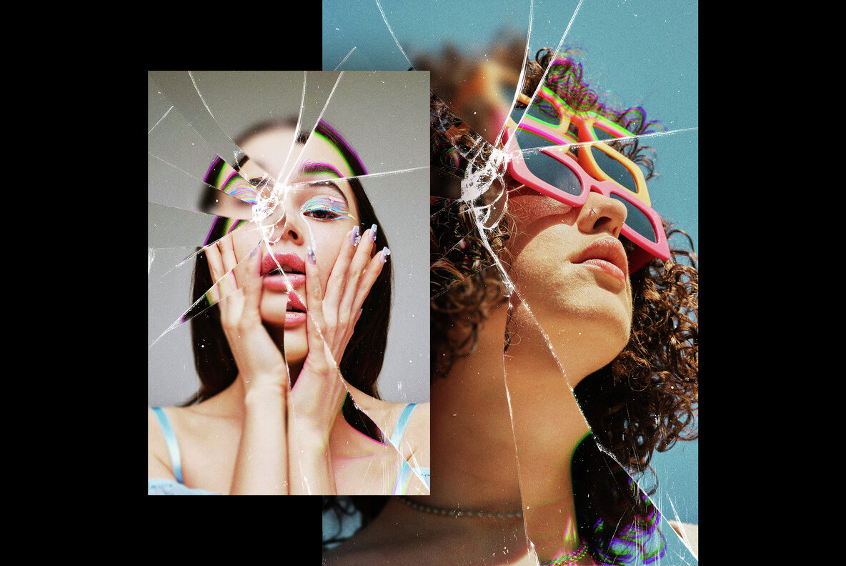 Broken Glass Photo Effect 4