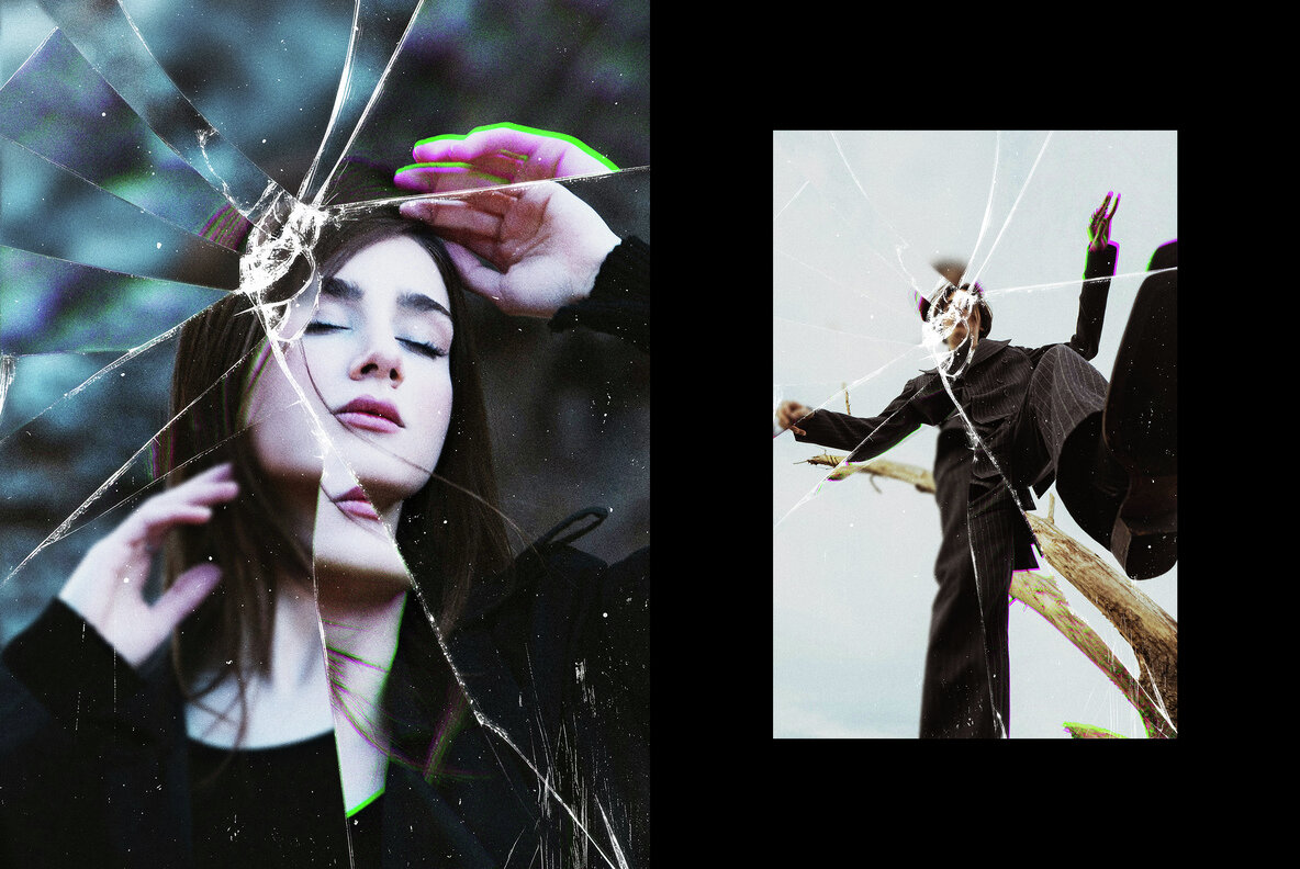 Broken Glass Photo Effect 6