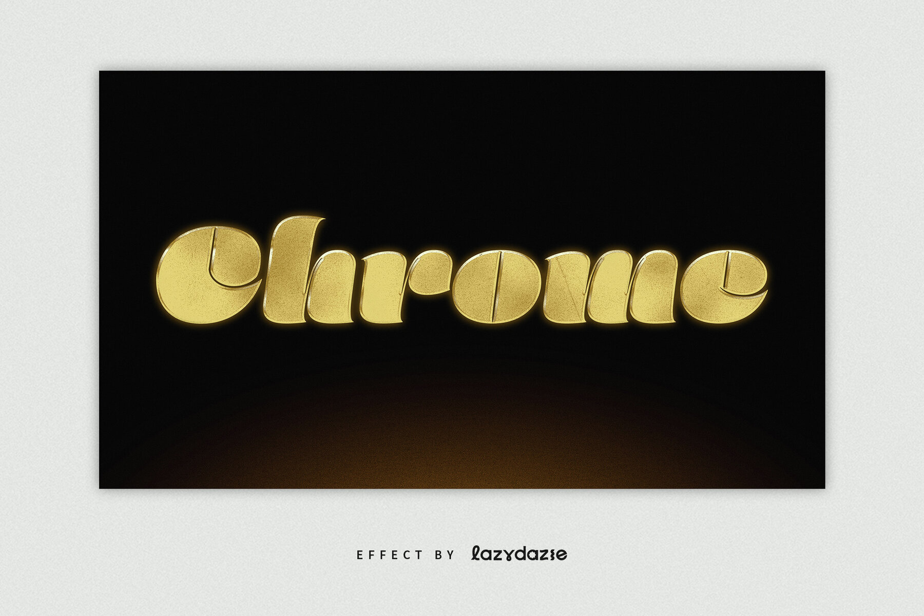 Textured Gold Text Effect Mockup 3