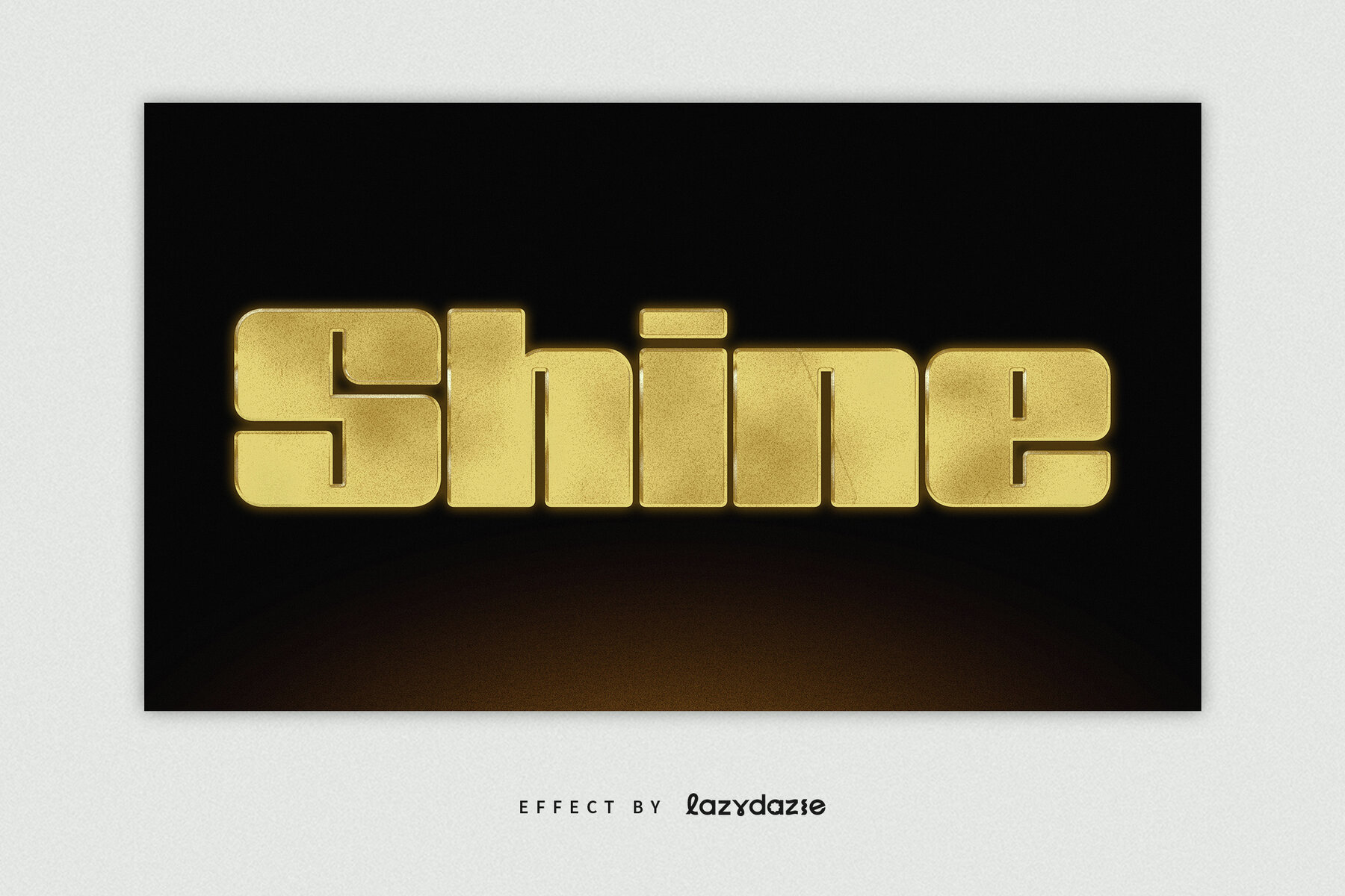 Textured Gold Text Effect Mockup 4