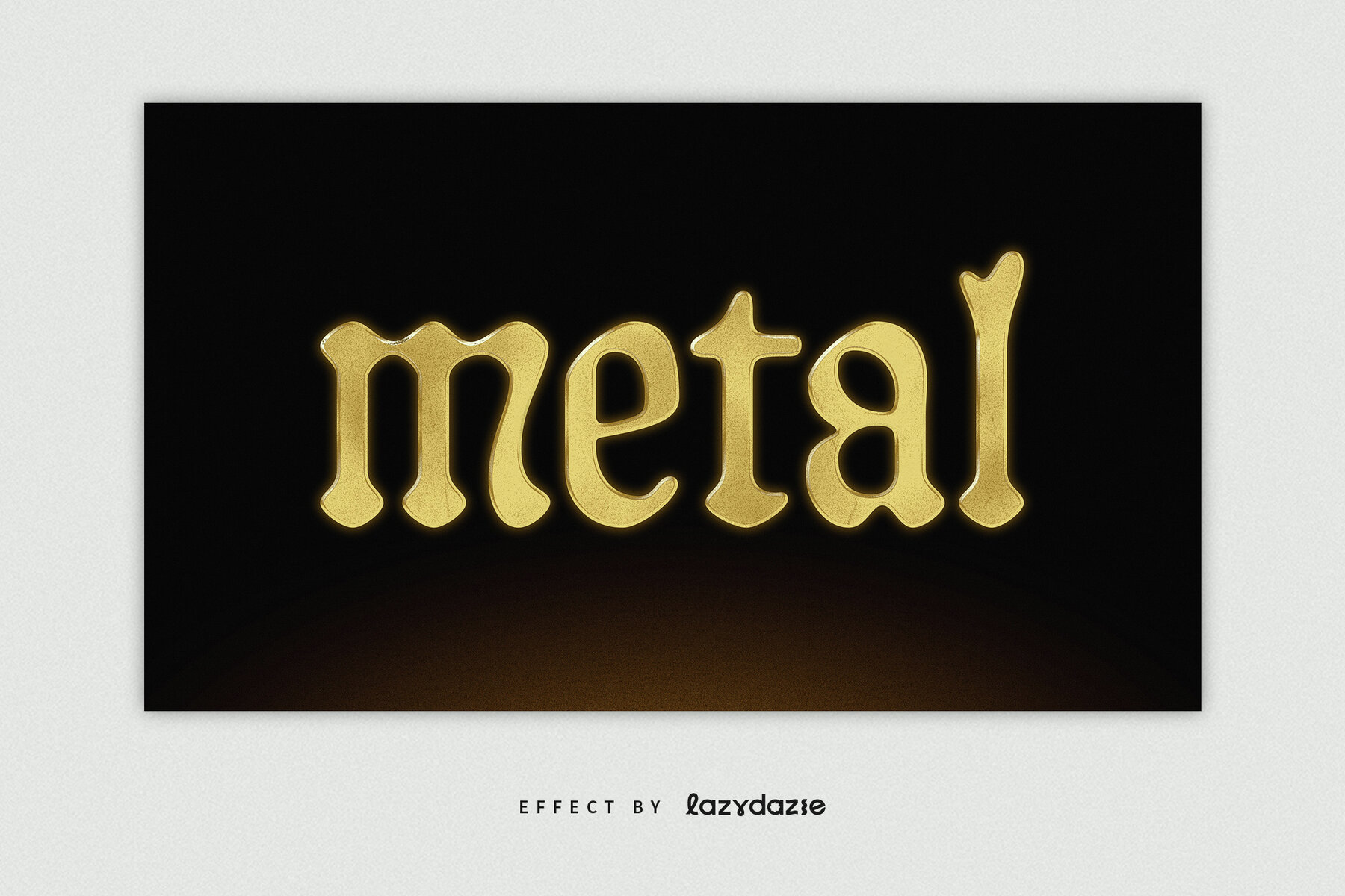 Textured Gold Text Effect Mockup 5