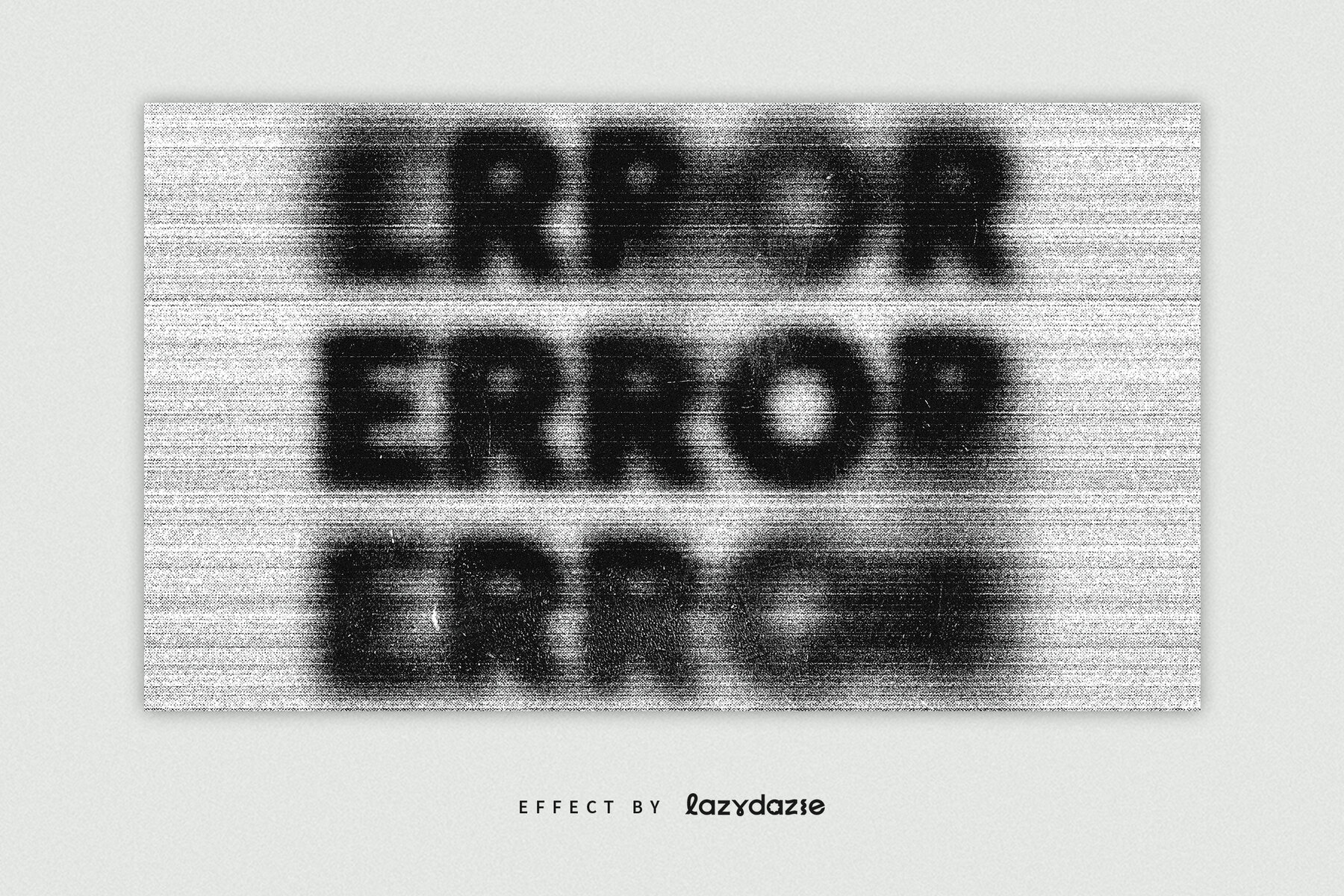 Gritty Photocopy Text Effect Mockup 4