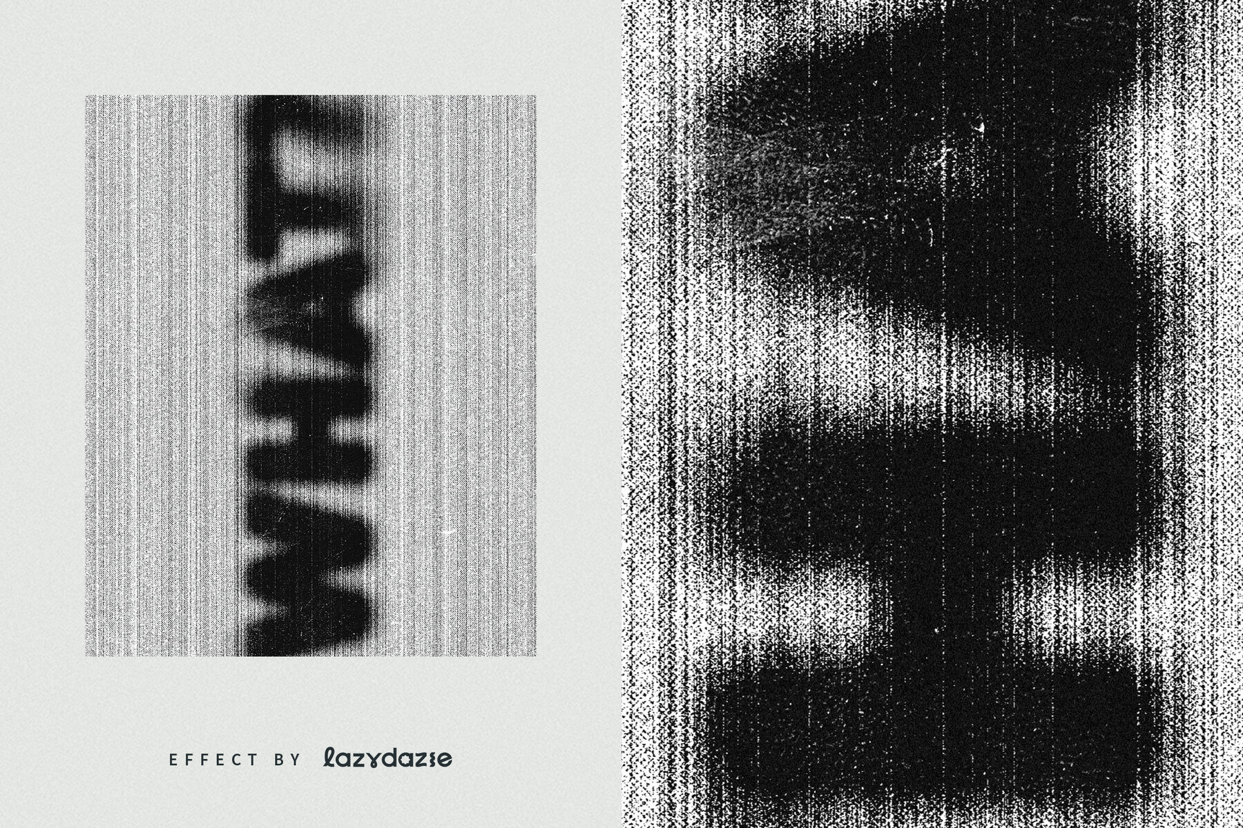 Gritty Photocopy Text Effect Mockup 6