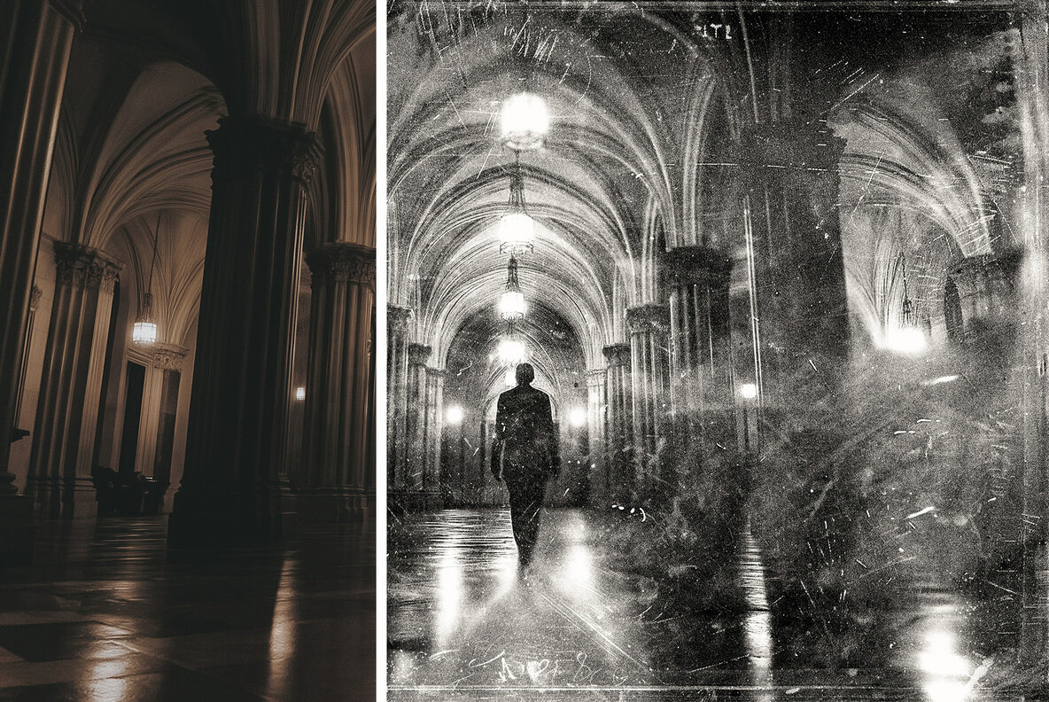 Silver Plate Photo Effect 6