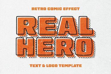 Retro Comic Print Text Effect