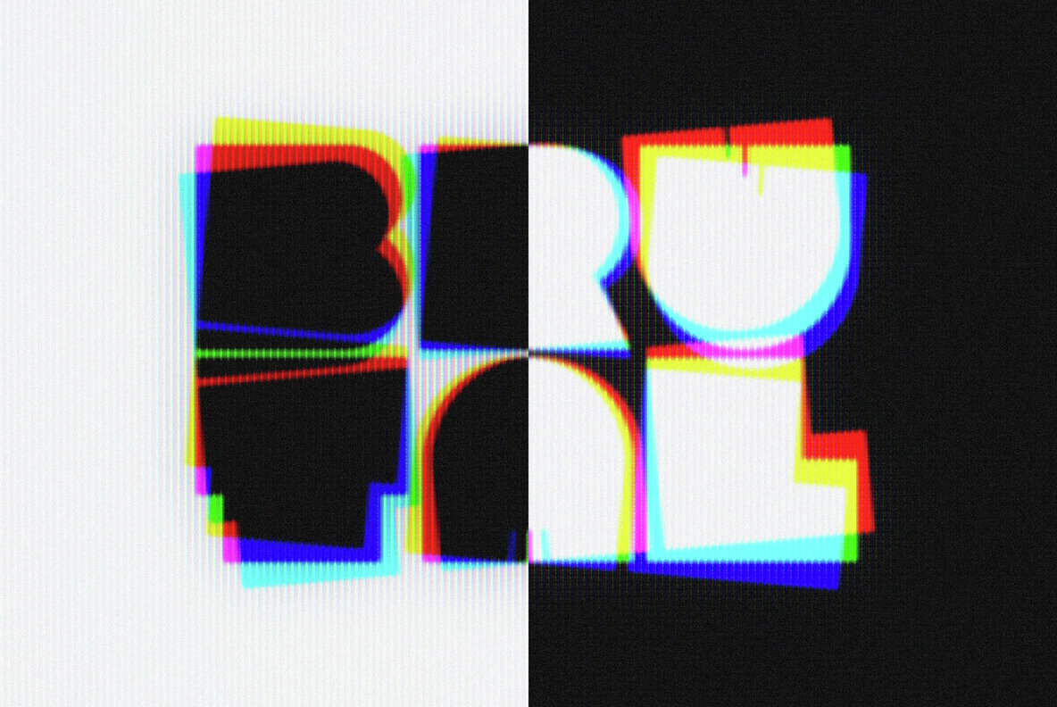 CRT Anaglyph Text Effect 3