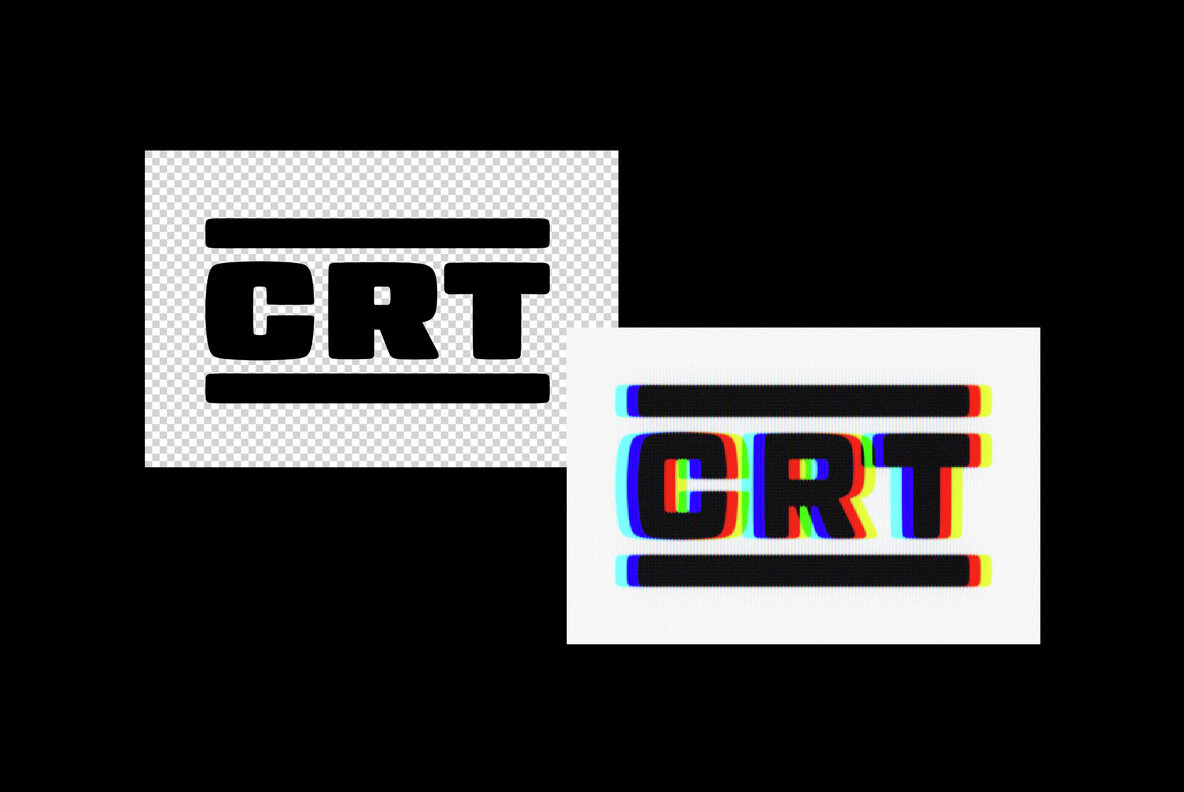 CRT Anaglyph Text Effect 6