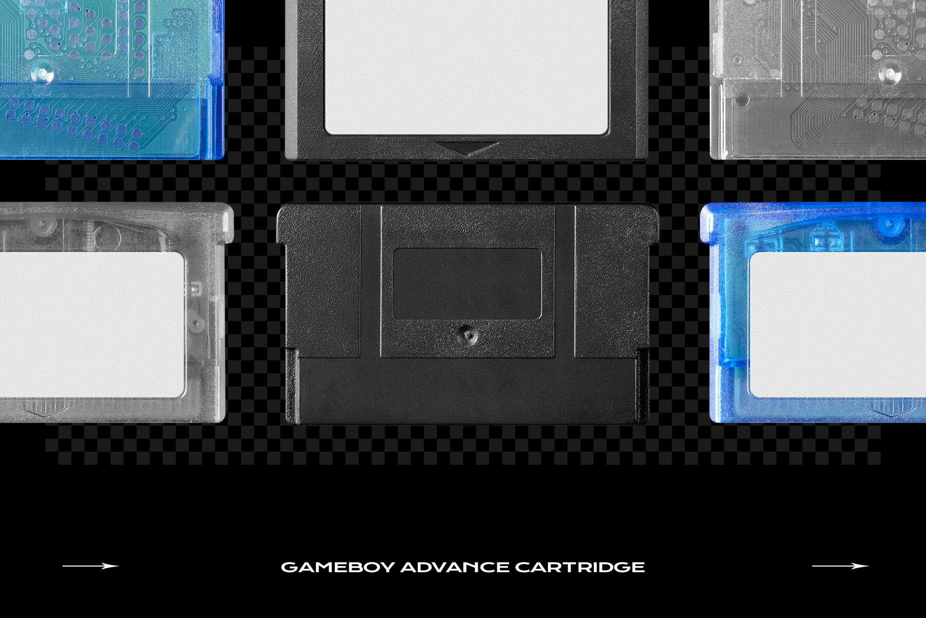 Game Cartridge Mockup Bundle Retro 3