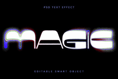 Disintegrating Text Effect Mockup