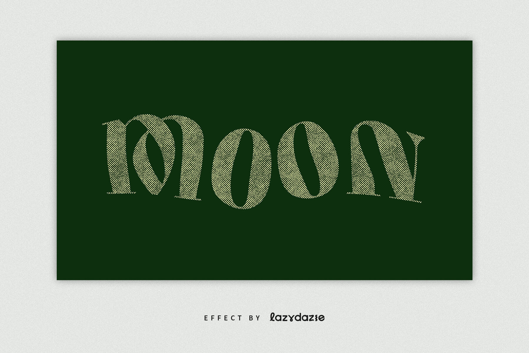 Warped Halftone Text Effect Mockup 4