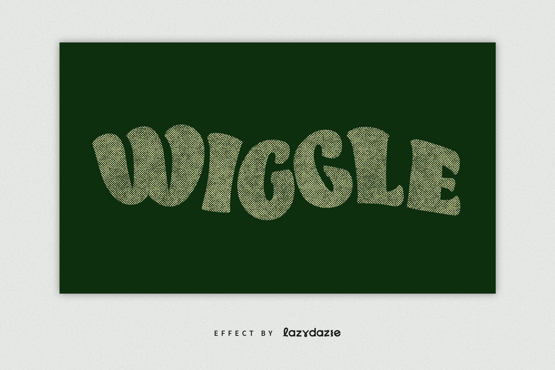 Warped Halftone Text Effect Mockup 5