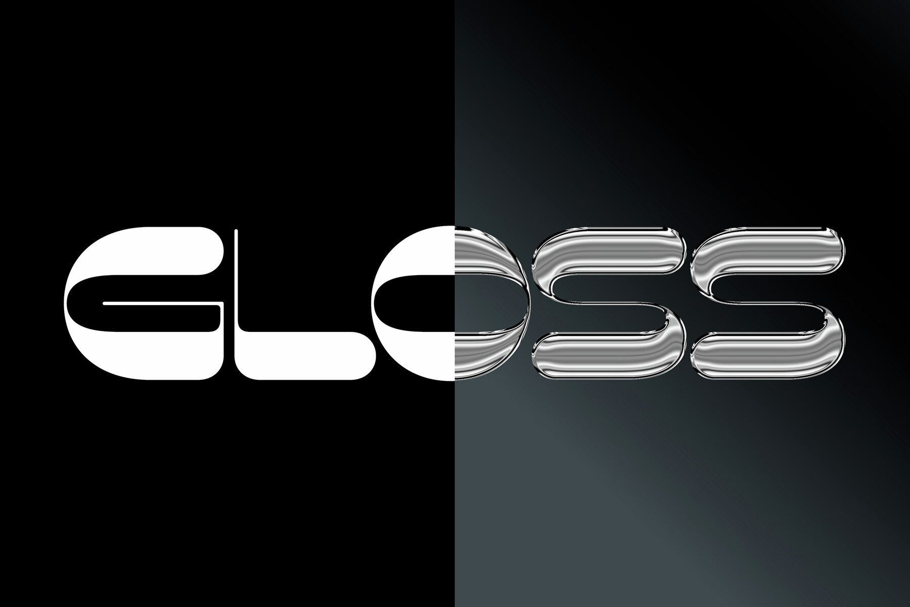 Silver Chrome Text Effect Mockup 8