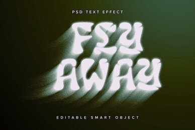 Dissolving Text Effect Mockup