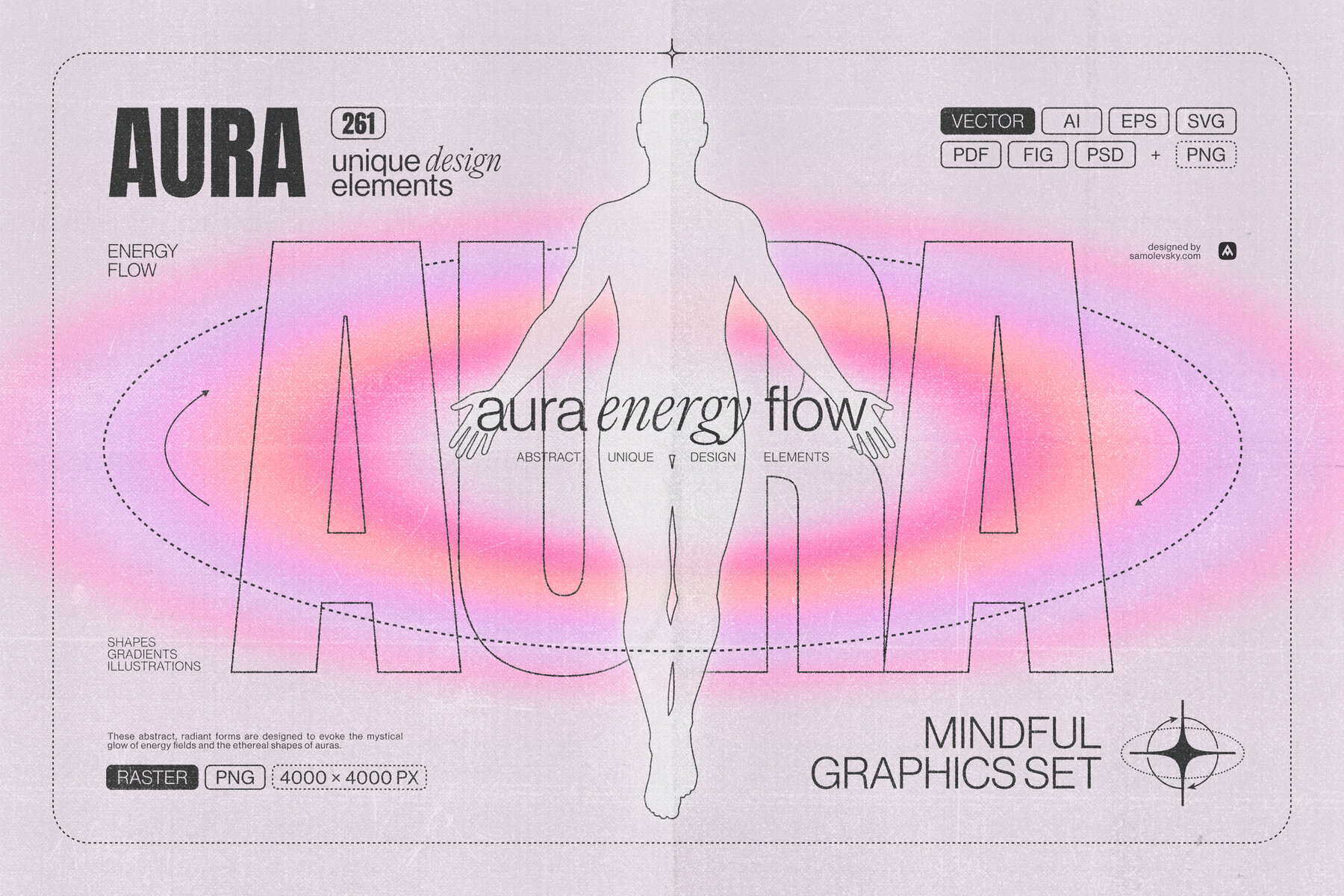 Aura Energy Flow   Mindful Abstract Graphics Pack 1