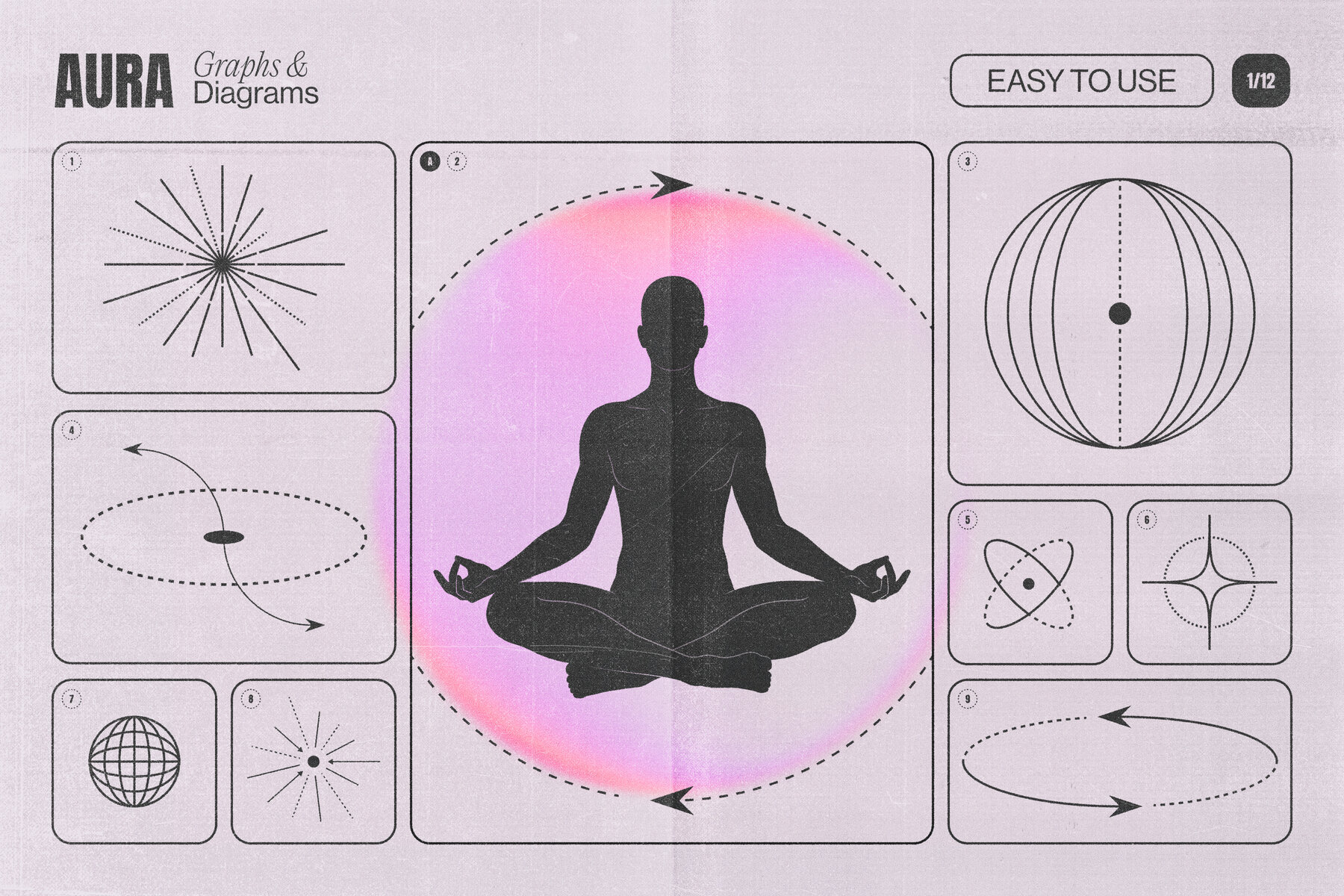 Aura Energy Flow   Mindful Abstract Graphics Pack 2