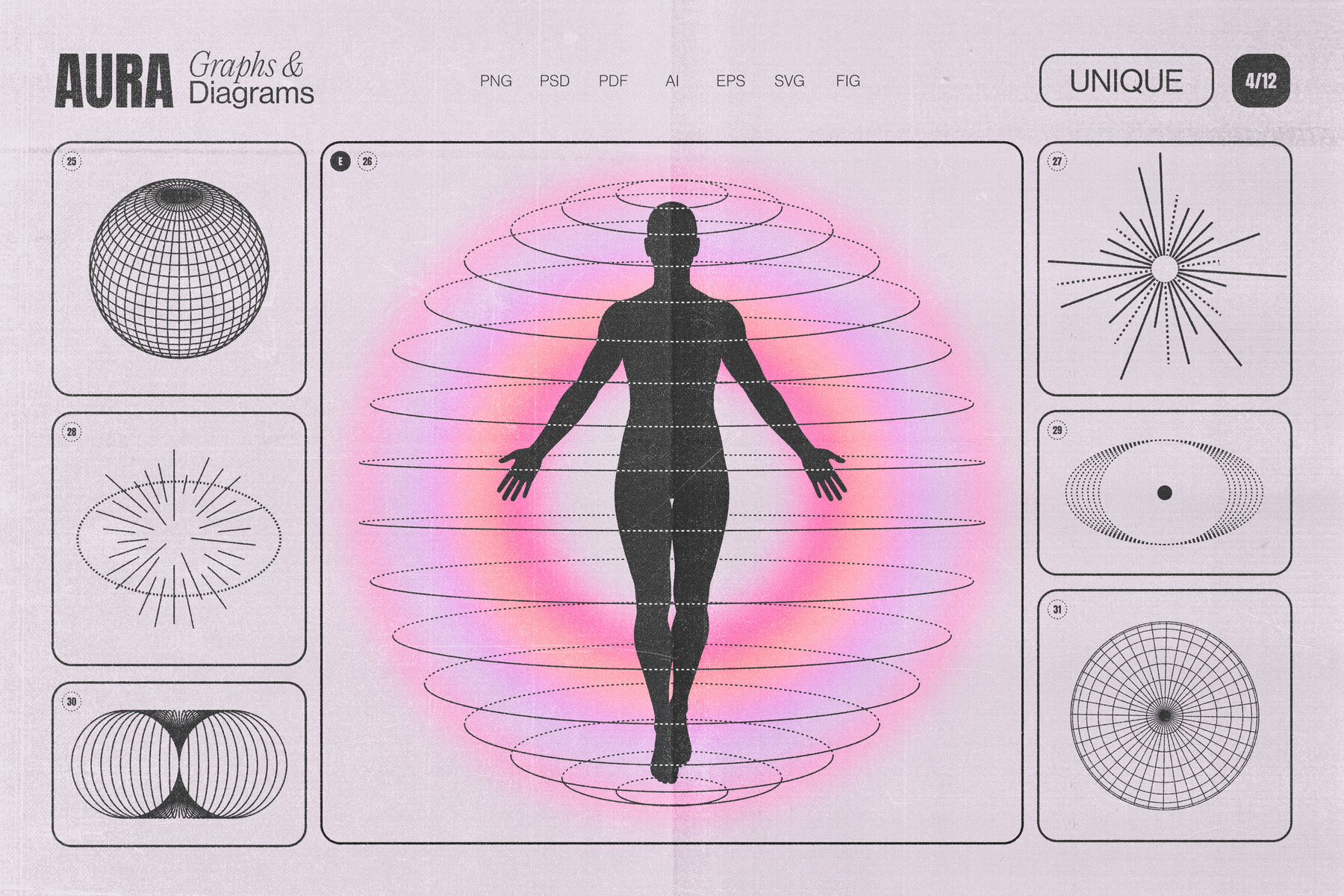 Aura Energy Flow   Mindful Abstract Graphics Pack 8