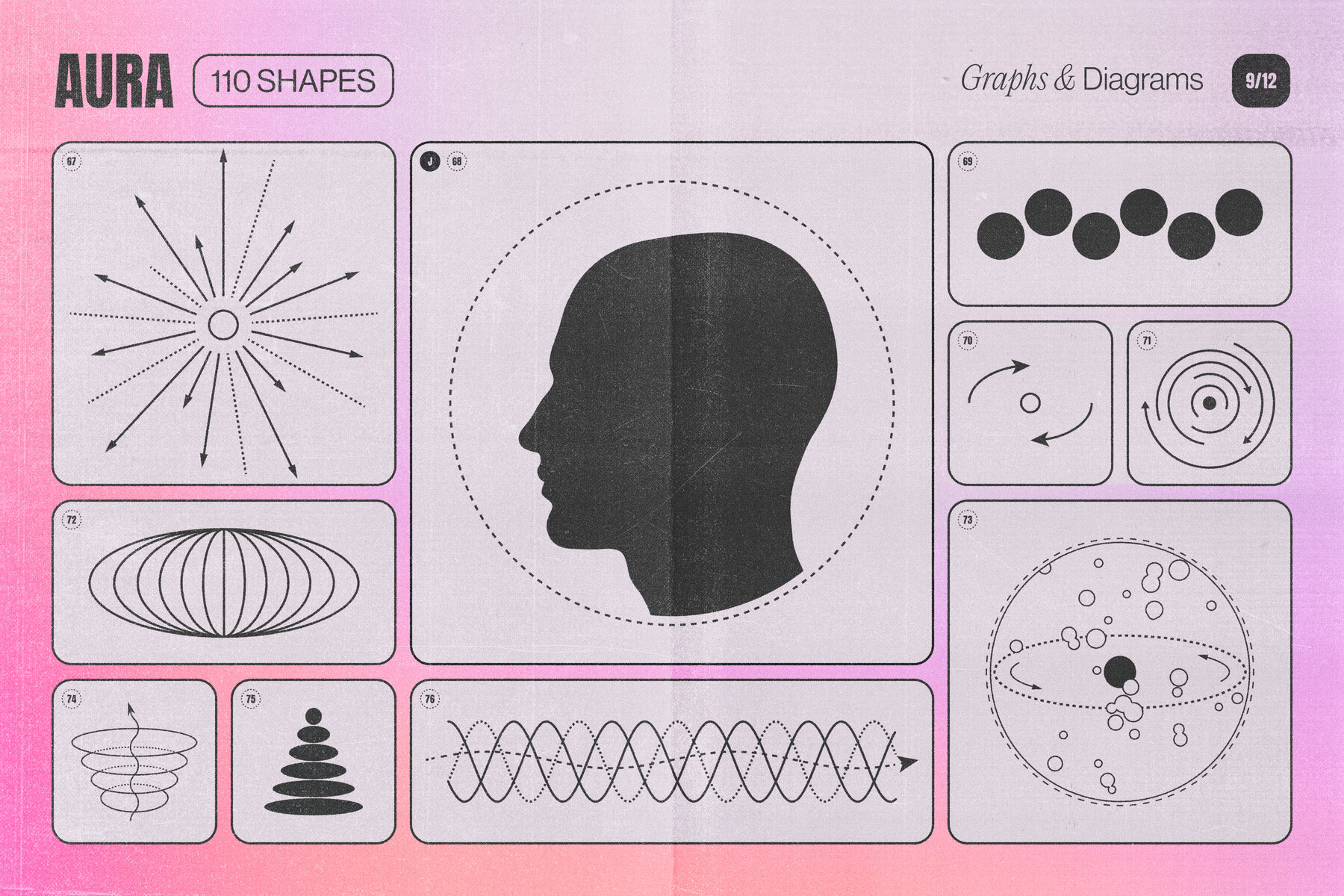 Aura Energy Flow   Mindful Abstract Graphics Pack 21