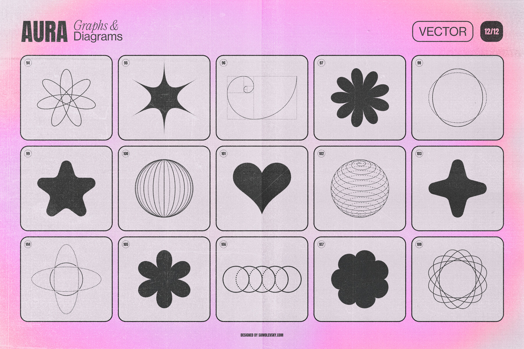 Aura Energy Flow   Mindful Abstract Graphics Pack 25