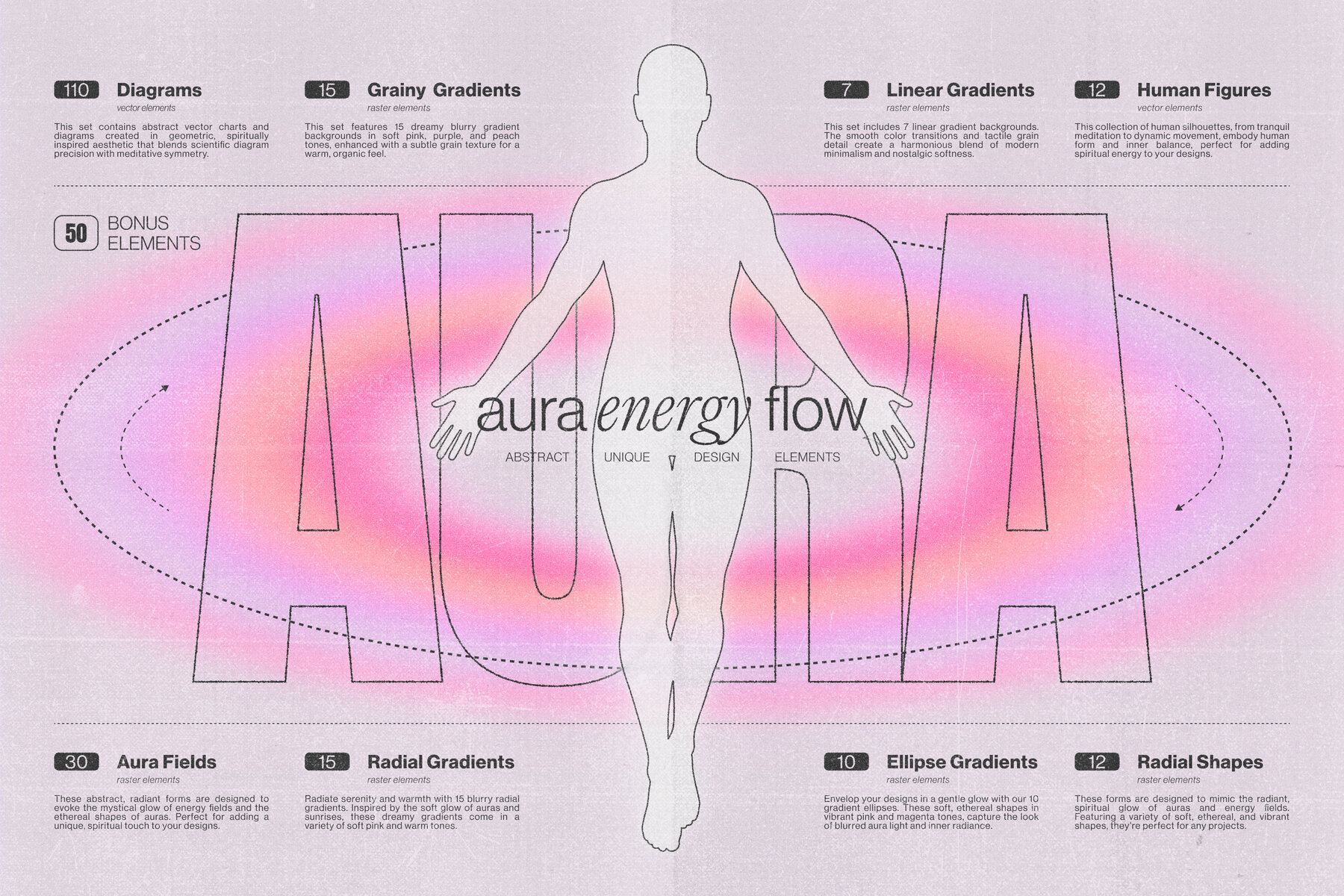 Aura Energy Flow   Mindful Abstract Graphics Pack 27