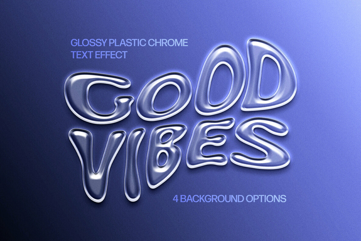 Plastic Gloss Text Effect 1