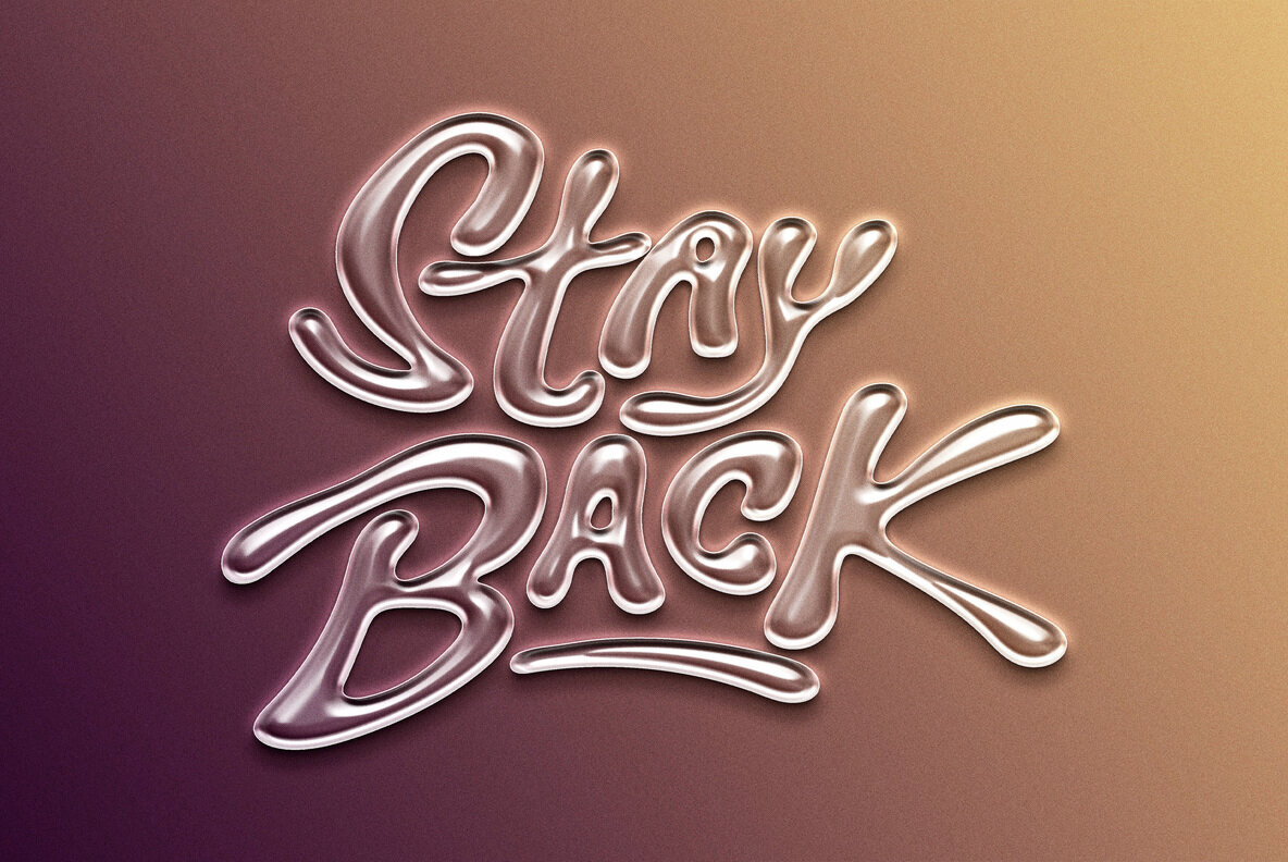 Plastic Gloss Text Effect 2