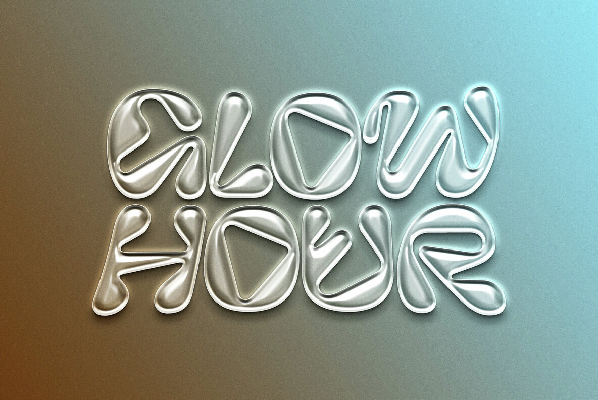 Plastic Gloss Text Effect 3